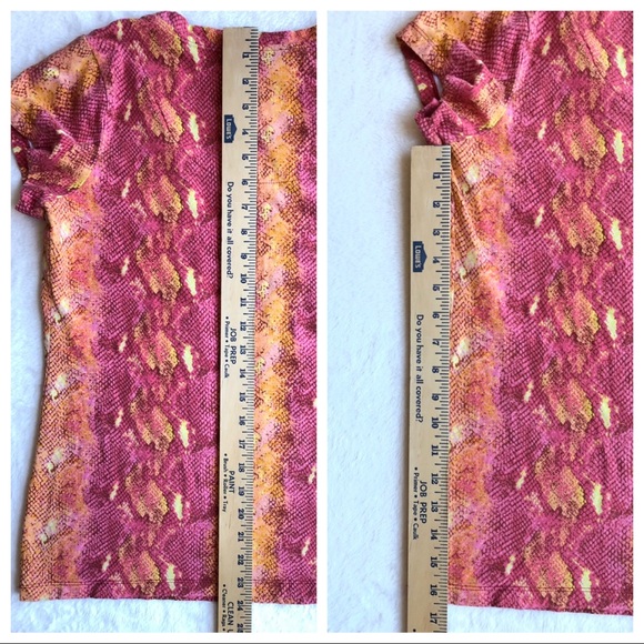 Isaac Mizrahi Live! Snake Print Knit Womens Top - Picture 7 of 7